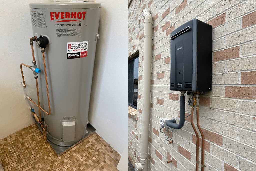 main types of hot water systems